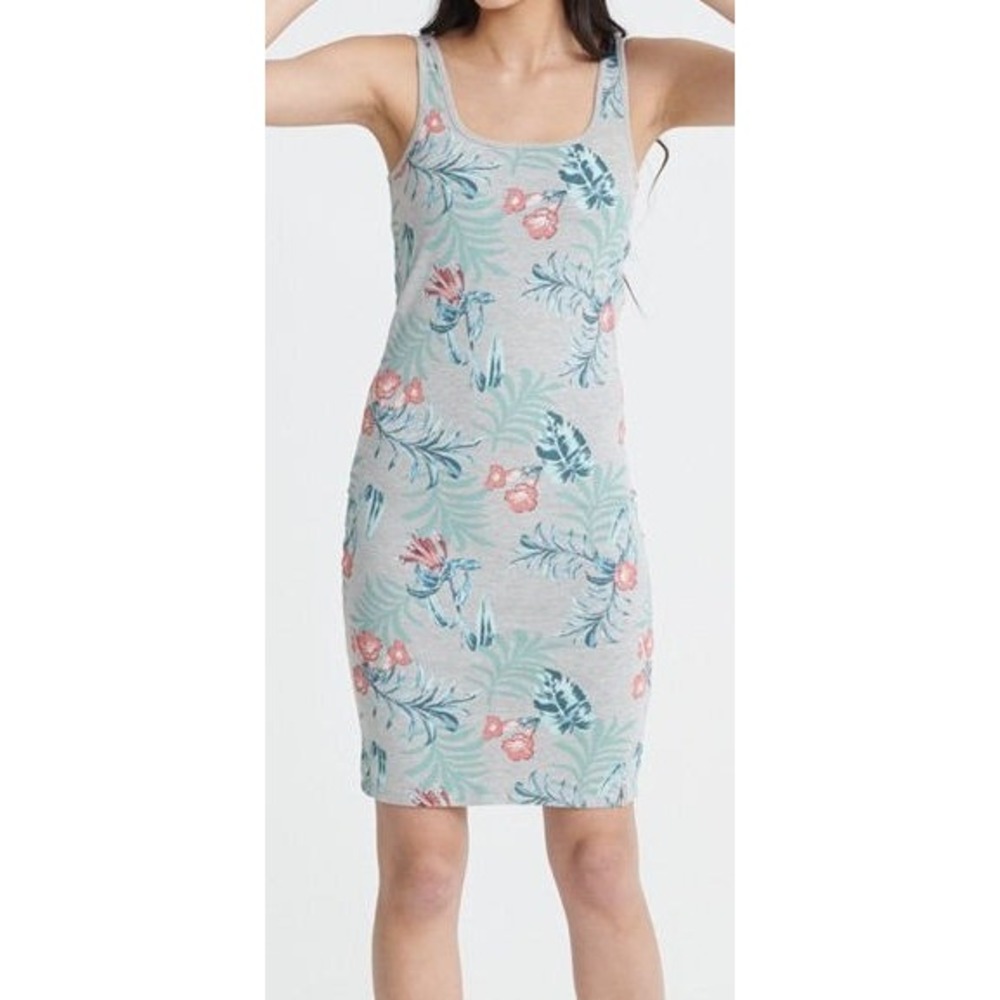 Superdry‎ Women's Miami Sleeveless Bodycon T-Shirt Dress - Gray - Sz US 4